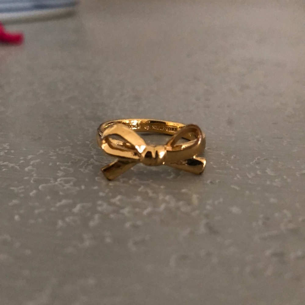 Kate Spade gold bow ring